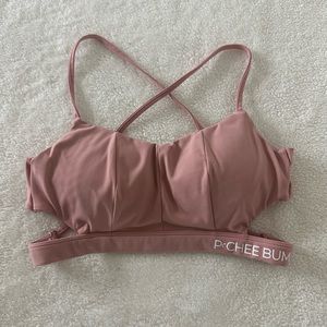 Size S pink sports bra